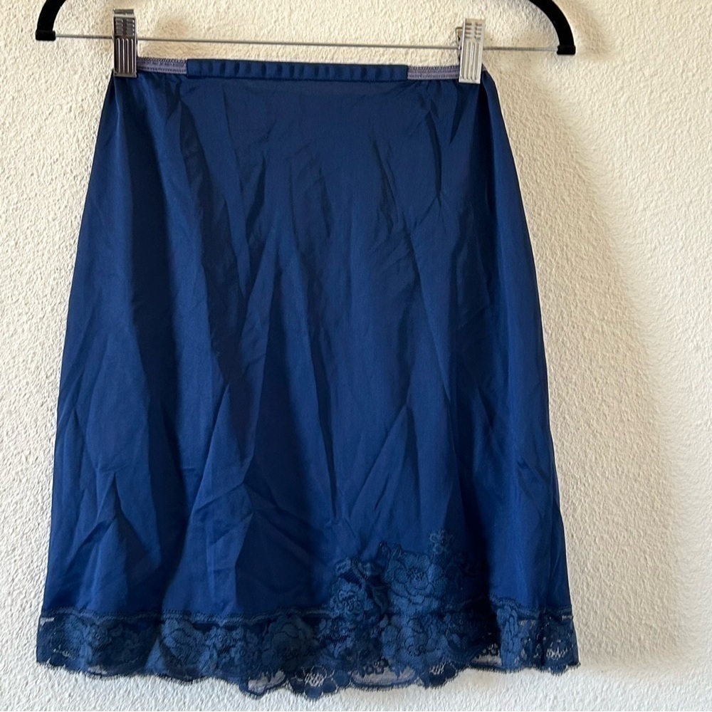 Gossard Artemis VTG Women’s Short Slip Dress Small Blue Feminine Fairy elastic